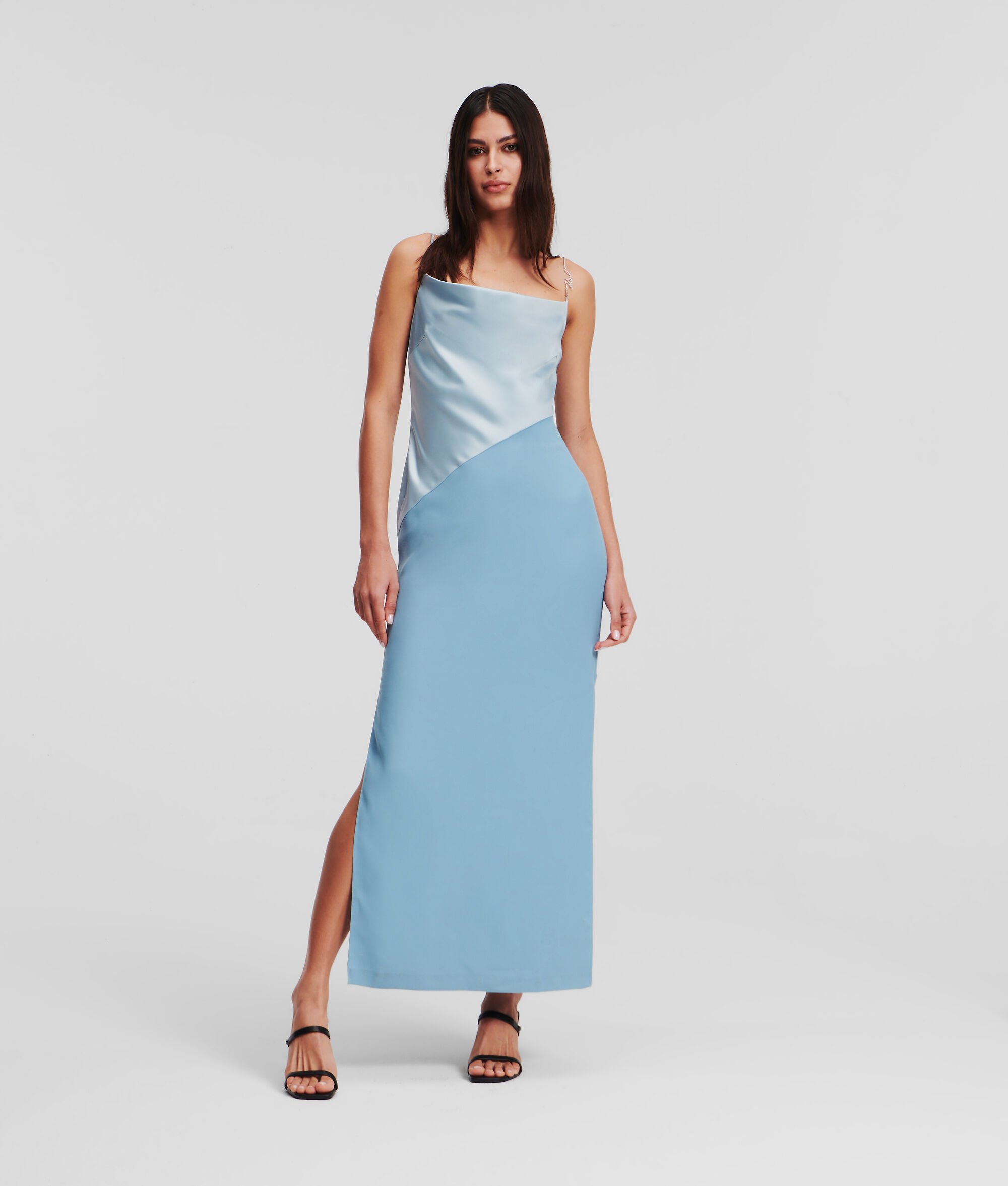 (image for) Exemplary Cowl Neck Satin Midi Dress